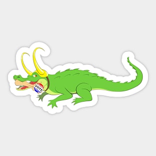 Vote Gator (Double sided) Sticker